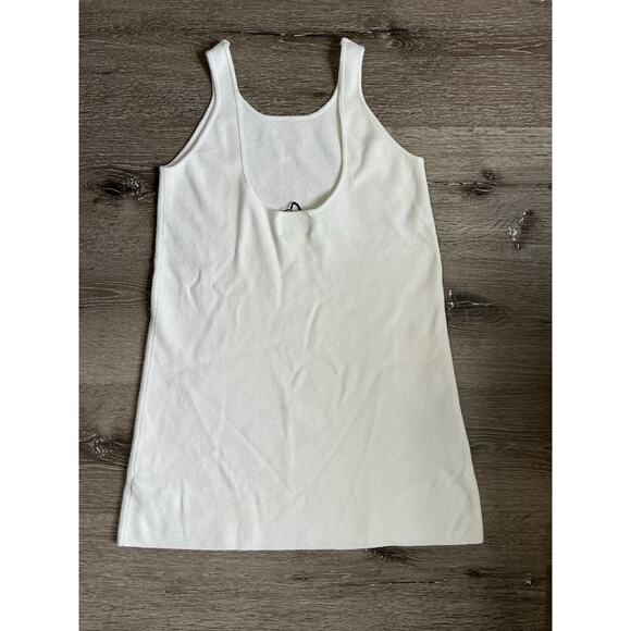ZARA Cream Ivory Sleeveless Stretch Knit Camisole Tank Top - Picture 4 of 6